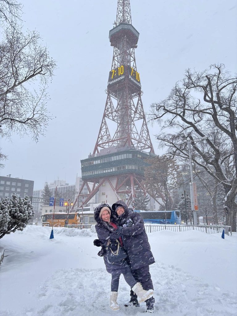 My wife and I in Sapporo